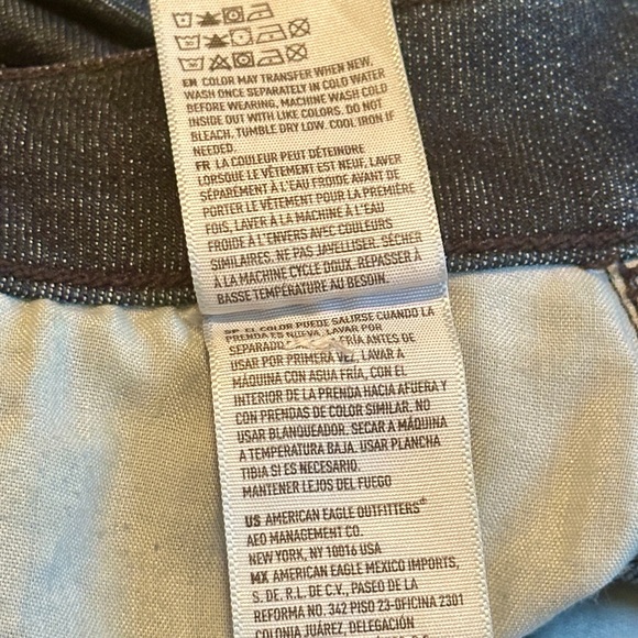 American Eagle Outfitters Women's Dark Blue Skinny Jeans - Picture 8 of 11